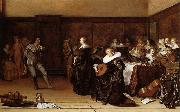 CODDE, Pieter Musical Company dfg oil painting on canvas